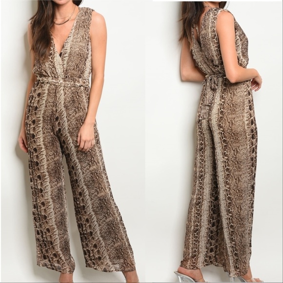 Pants - ANIMAL PRINT JUMPSUIT